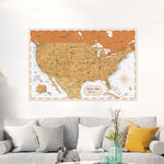 Load image into Gallery viewer, Pinnable USA Journey Map • Modern Orange