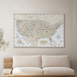 Load image into Gallery viewer, Pinnable USA Journey Map • Ivory
