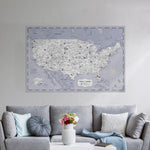 Load image into Gallery viewer, Pinnable USA Journey Map • Vintage Blue