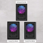 Load image into Gallery viewer, Star Map • Abstract (Black / Nebula)