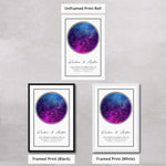 Load image into Gallery viewer, Star Map • Circle (White / Nebula)