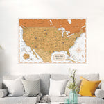 Load image into Gallery viewer, Pinnable USA Journey Map • Modern Orange