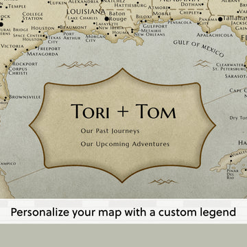 Pinnable USA Journey Map - Vintage Explorer – Sentigrams