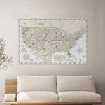 Load image into Gallery viewer, Pinnable USA Journey Map • Ivory

