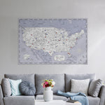 Load image into Gallery viewer, Pinnable USA Journey Map • Vintage Blue

