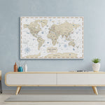 Load image into Gallery viewer, Pinnable World Journey Map • Ivory
