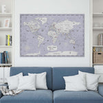 Load image into Gallery viewer, Pinnable World Journey Map • Vintage Blue
