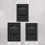 Load image into Gallery viewer, Star Map • House (Black / Black)
